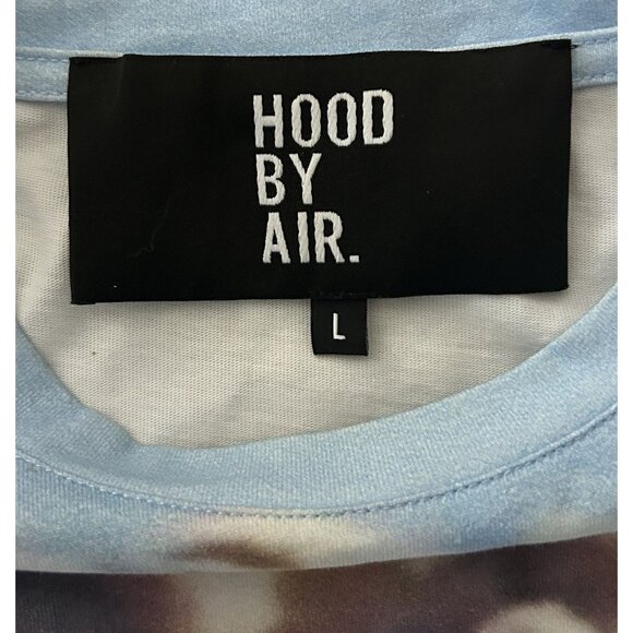Hood By Air HBA Blue 1969 Short Sleeve Tshirt Size Large Mens Rare - Picture 5 of 9